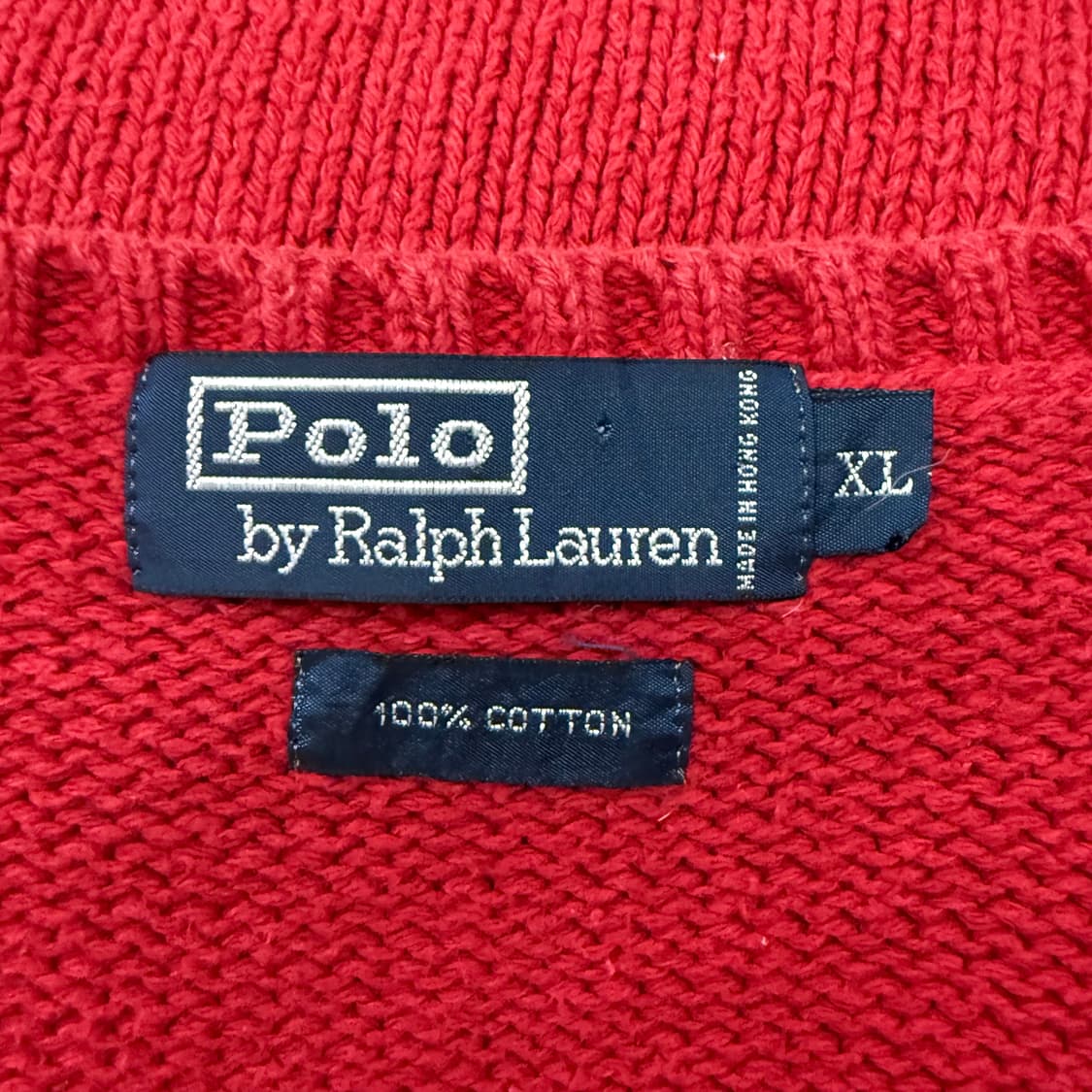 [정품/XL] 폴로 랄프로렌 레드 니트 베스트 b18 상품이미지4