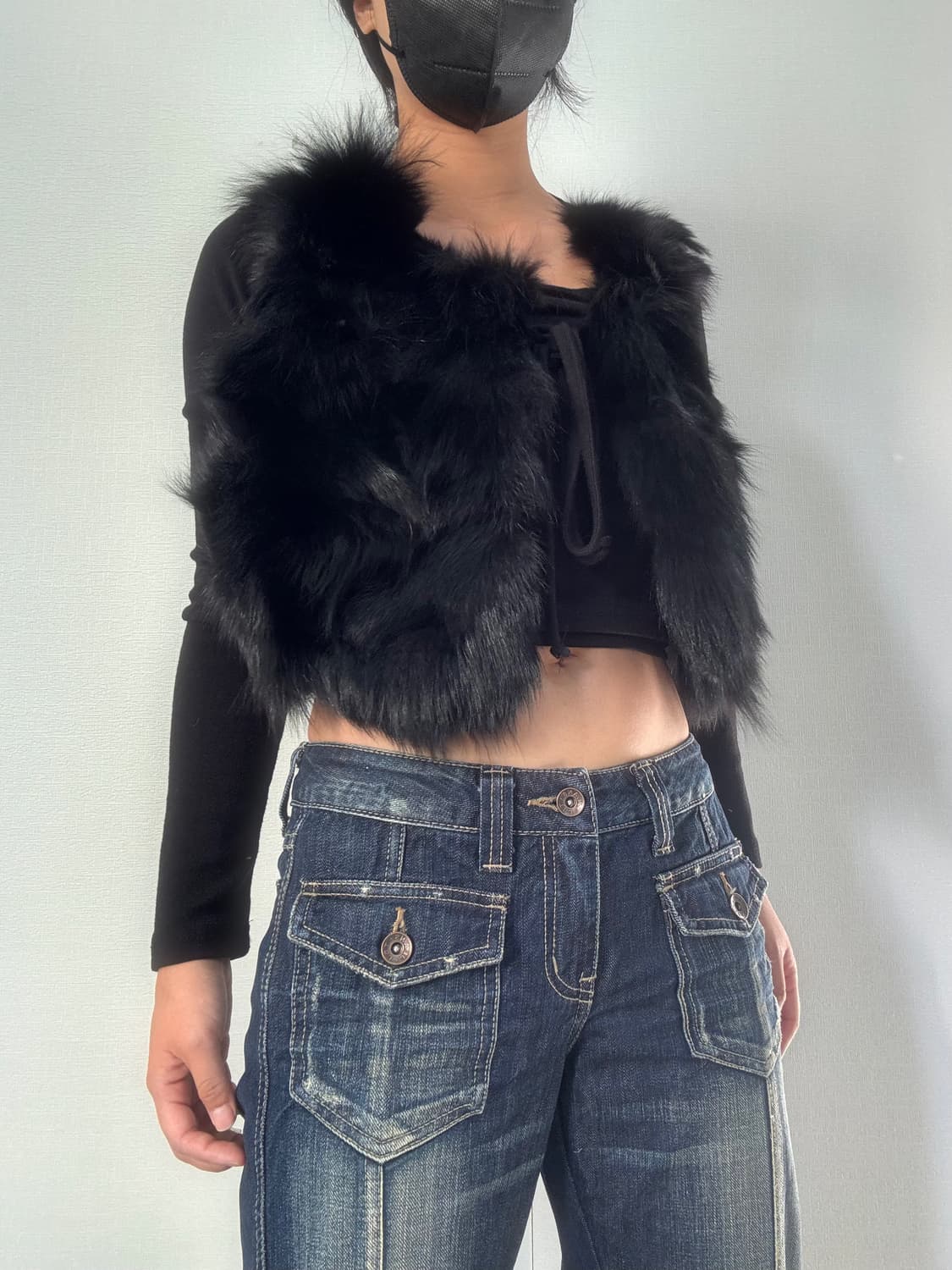 퍼 크롭 베스트 상품이미지1