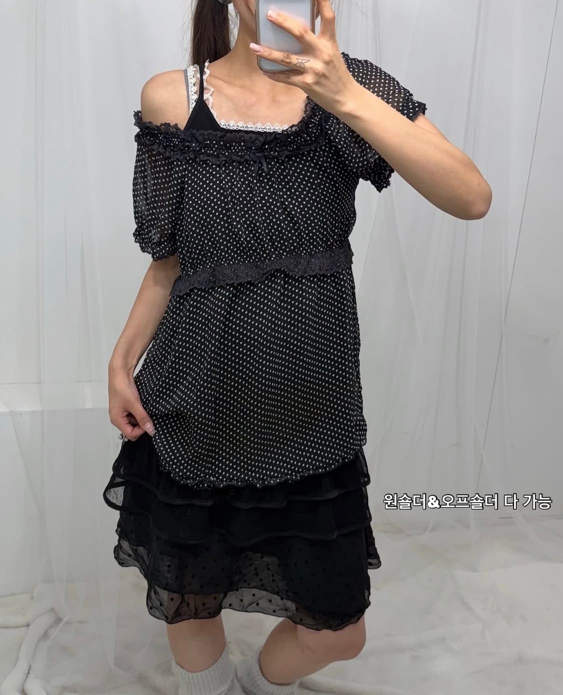𖤐블랙 도트 러블리set𖤐  상품이미지3