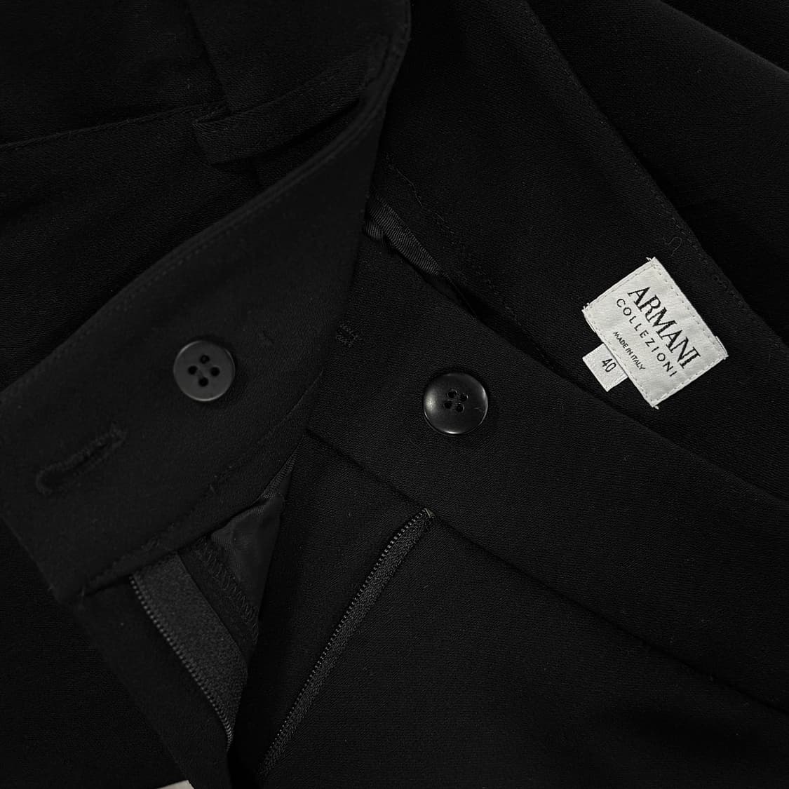 아르마니 스트레치 울 와이드 팬츠 상품이미지2