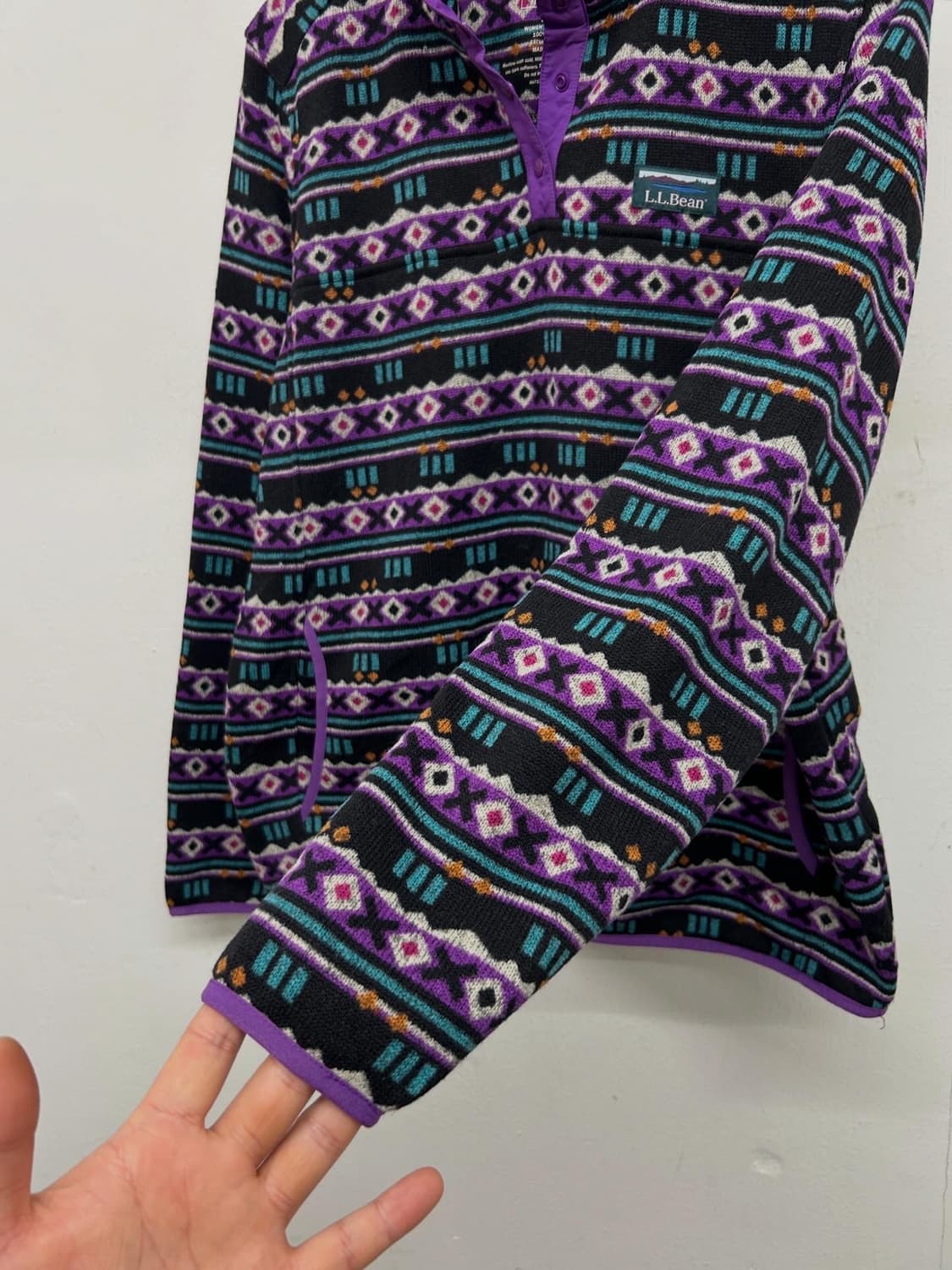 엘엘빈 에스닉 패턴 플리스 풀오버  상품이미지3