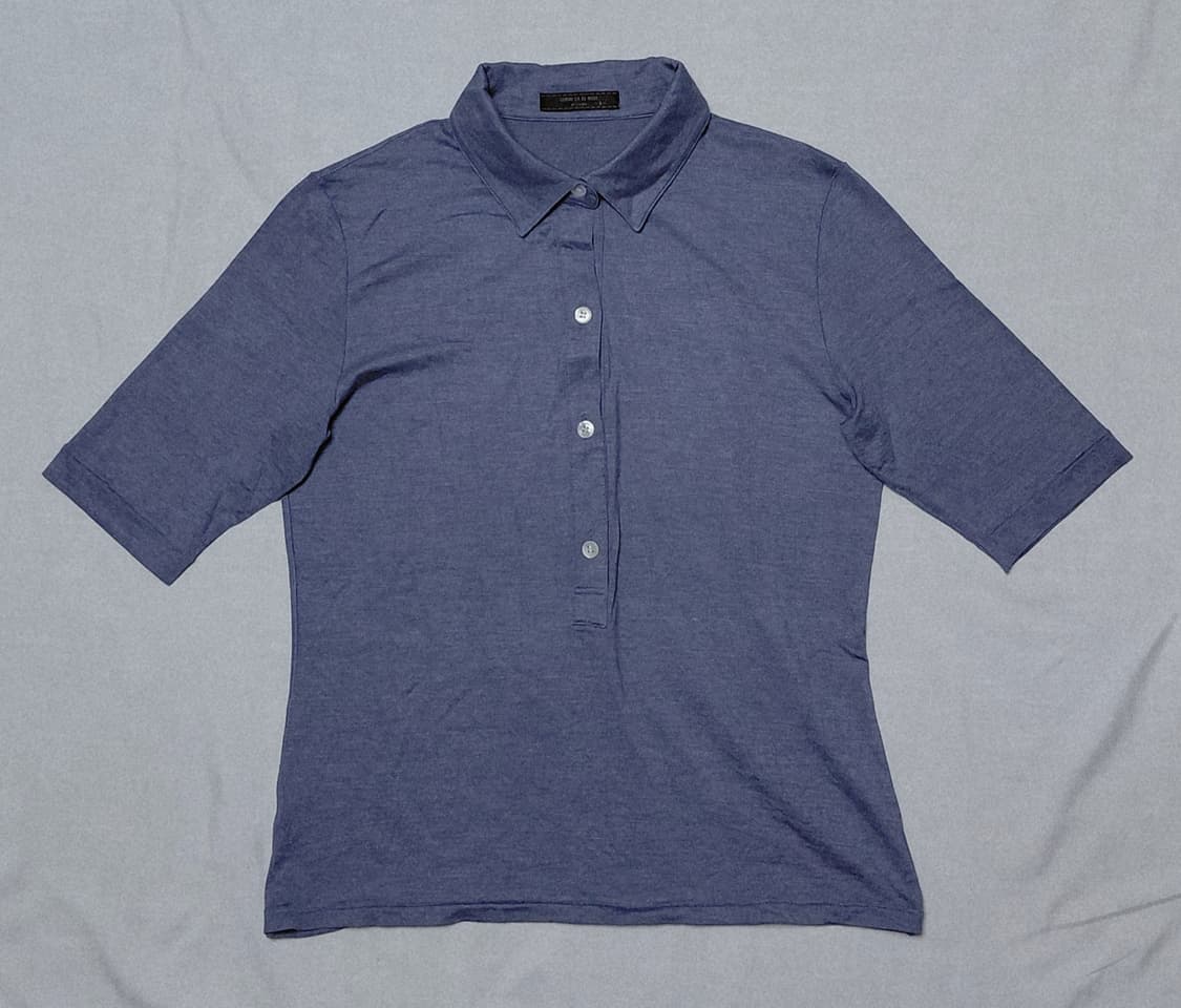 COMME CA DU MODE 실크 94% 반팔 폴로 셔츠 (S) 상품이미지2