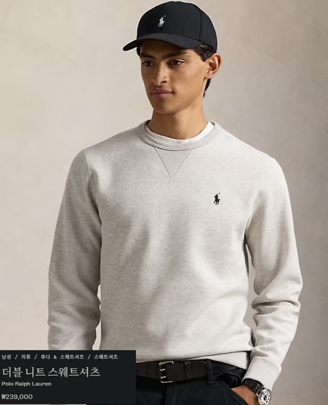 폴로 랄프로렌  포니 더블 크루넥 맨투맨  상품이미지10