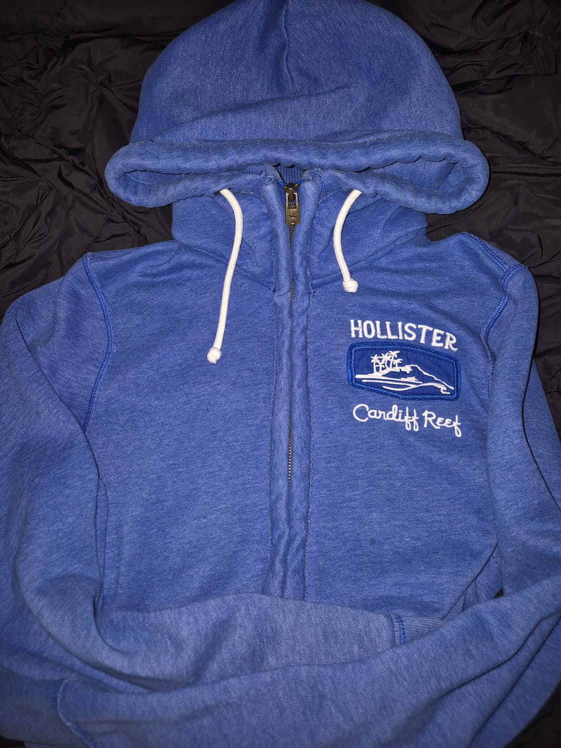 홀리스터 빈티지한 블루 색상 후드집업 M 상품이미지1