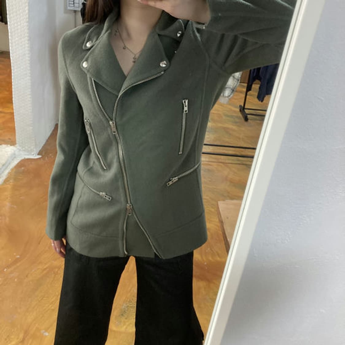 알렉산더 왕(Alexander Wang) 그린 블레이저 자켓  상품이미지10