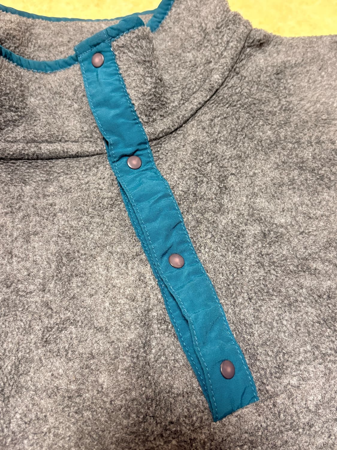 엘엘빈 신칠라 빈티지 스냅 플리스 후리스 그레이 상품이미지3