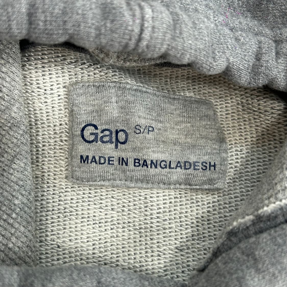 Gap 갭 차콜 로고 그레이 후드티 상품이미지5