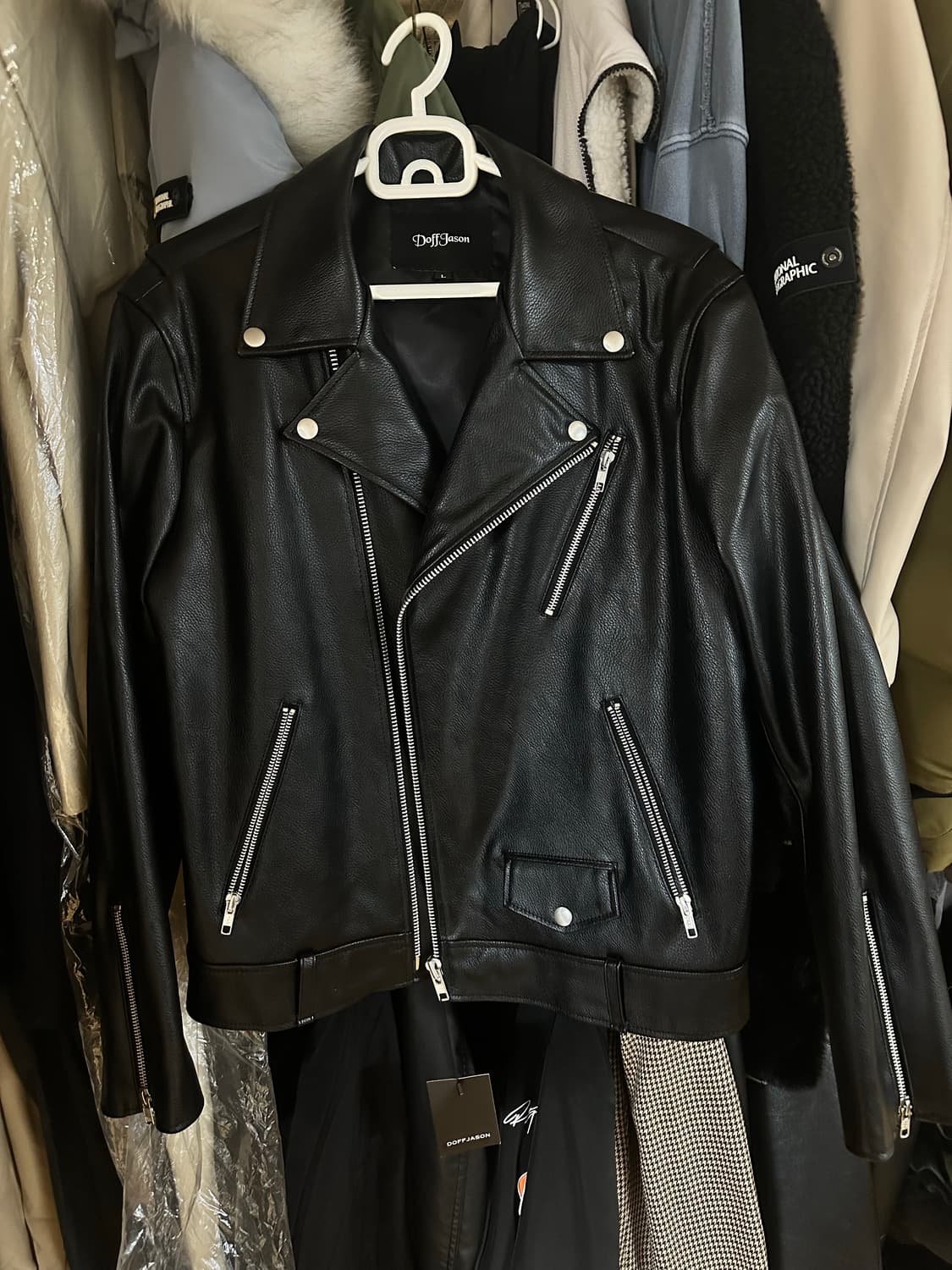 새상품) 도프제이슨 카우하이드 레더 자켓 L 상품이미지2