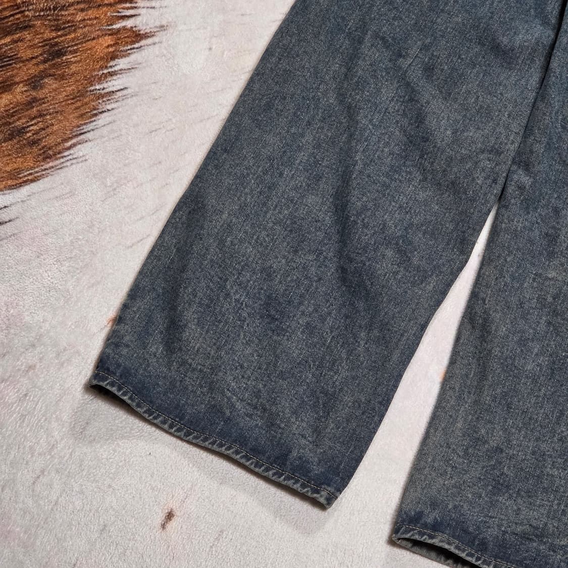 빈티지 워싱 와이드 데님팬츠 상품이미지6