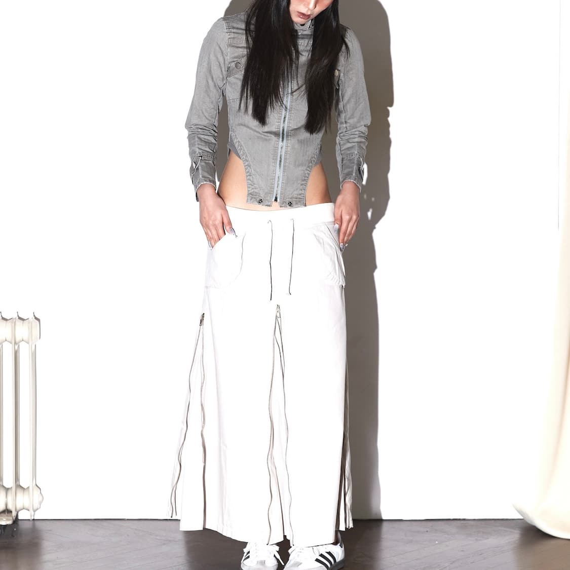 deepinblue 딥인블루 바디수트 자켓 워시드 카키 그레이 상품이미지4