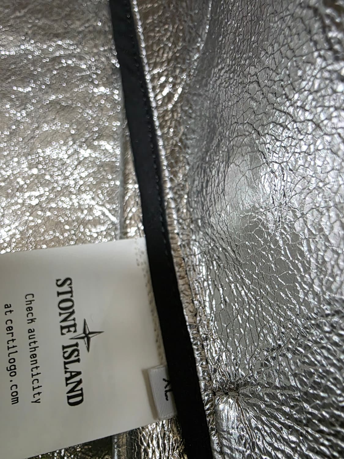 스톤아일랜드 메탈 라미나 레더 가죽자켓 상품이미지8