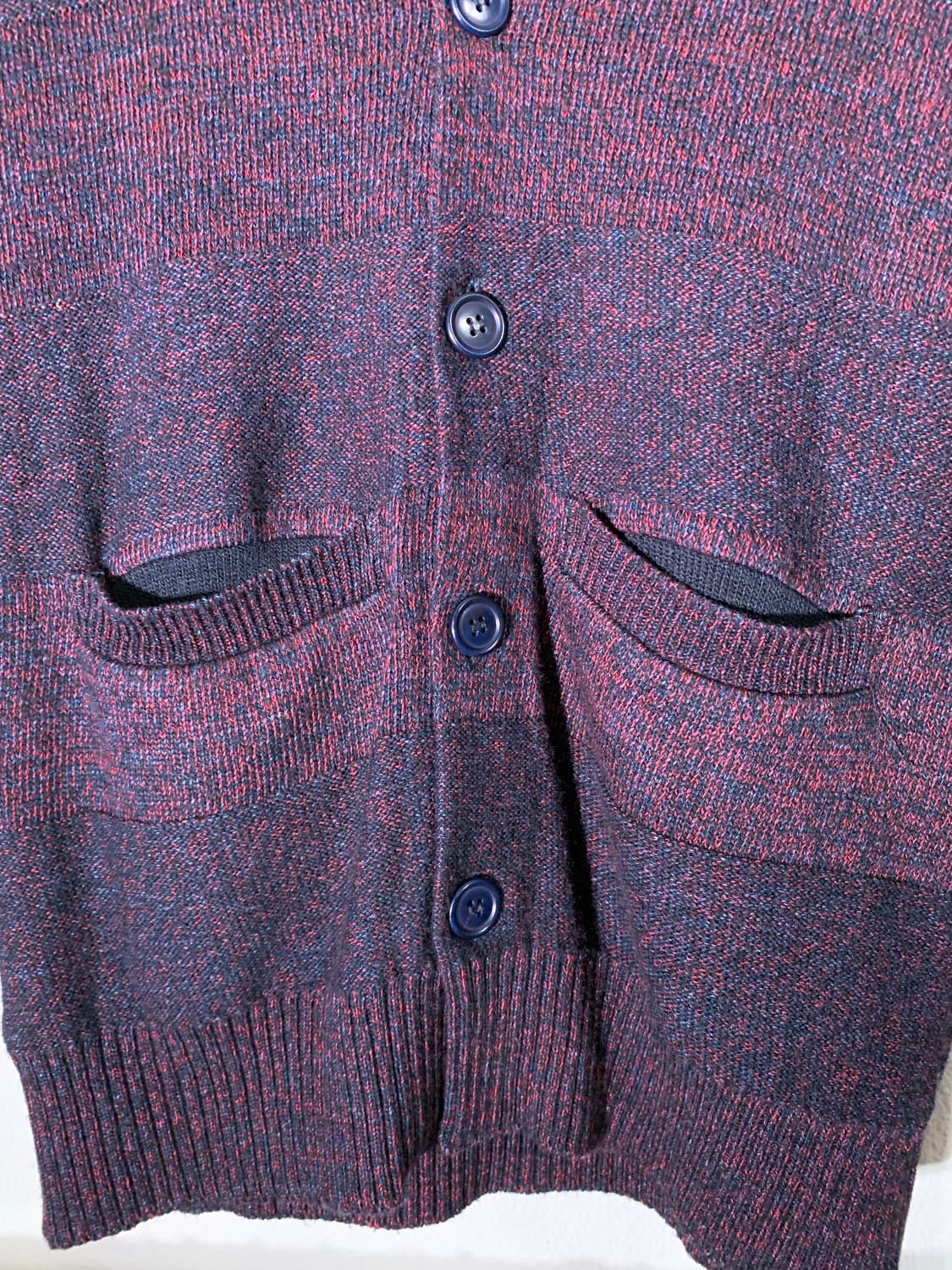 블루블루 인디고 레드 스트라이프 가디건 상품이미지6