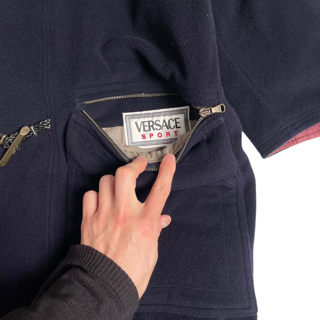 Versace sport 리버시블 캐시미어블렌드 코트 상품이미지9