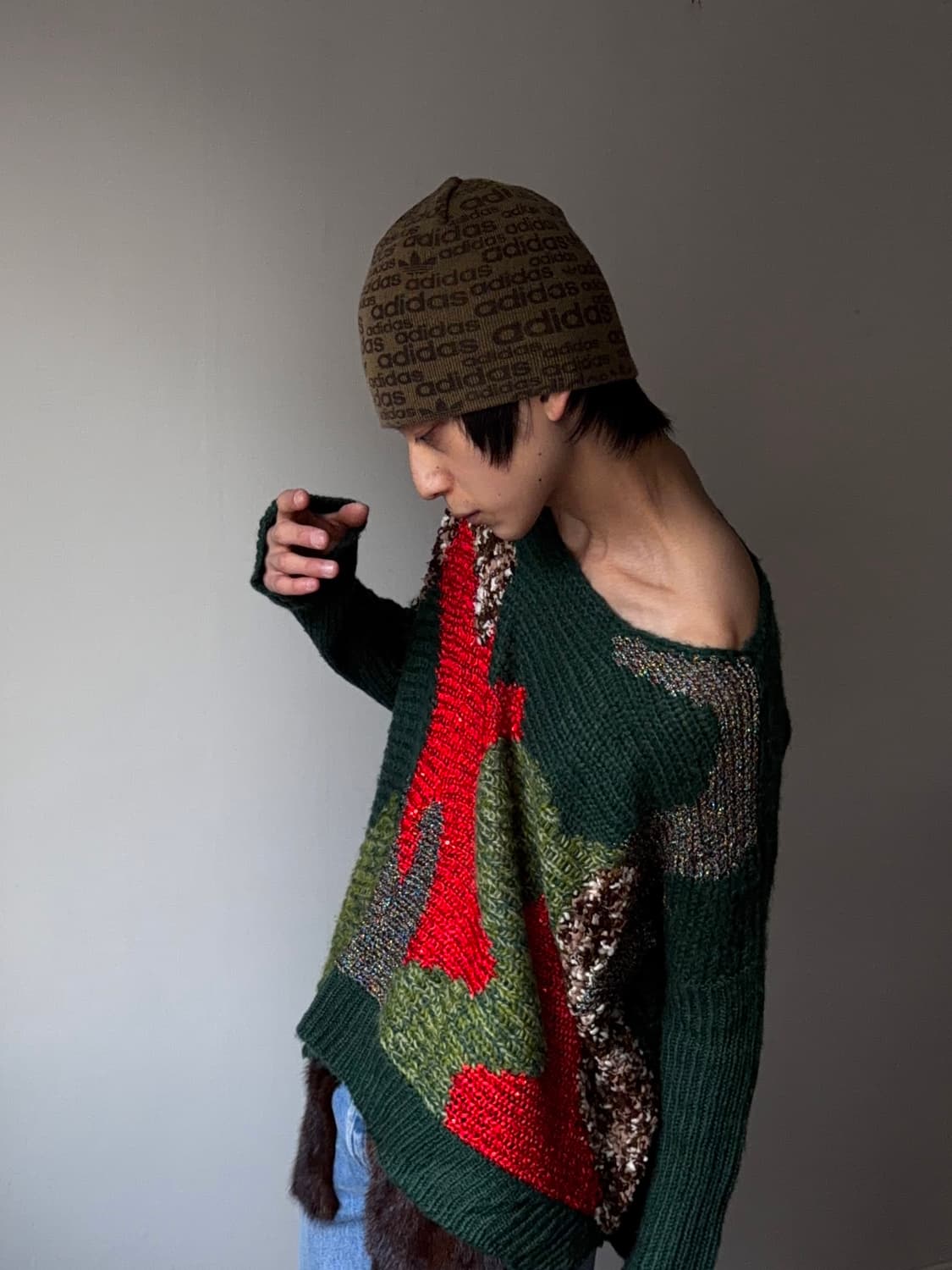 Cherry Couture 멀티 머태리얼 루지 니트 상품이미지5