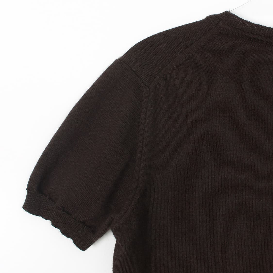 버버리 빈티지 울 로고 니트 반팔 티셔츠 상품이미지6