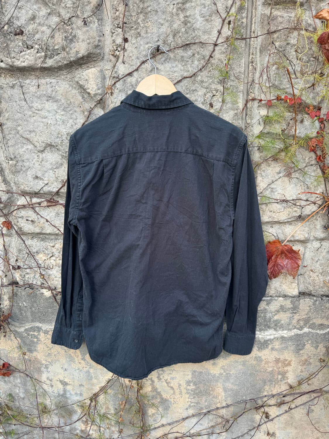 랭글러 빈티지 투포켓 워크 셔츠 블랙 s 상품이미지2