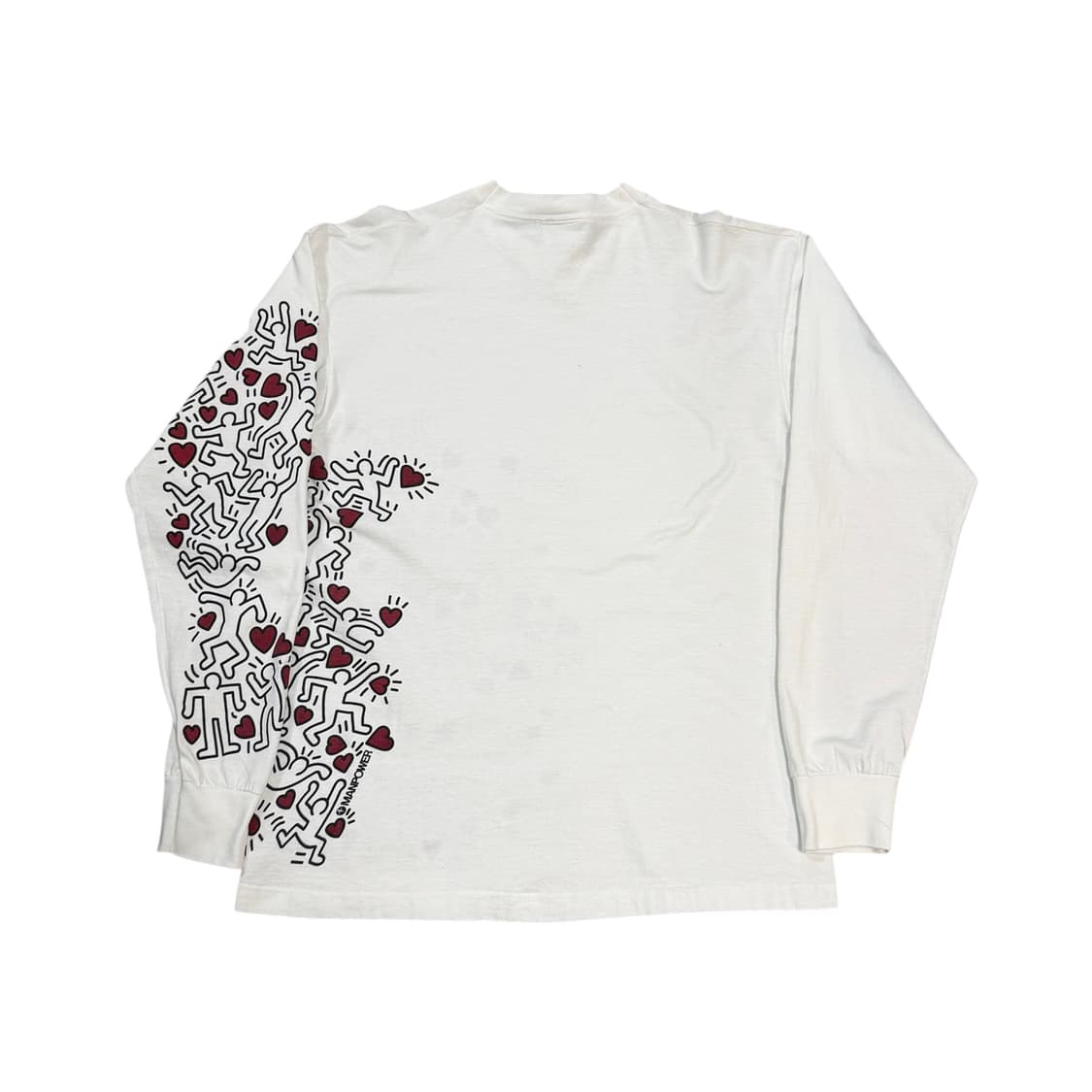 빈티지 90s 키스해링 ‘MANPOWER' 아트 티 롱슬리브 상품이미지2