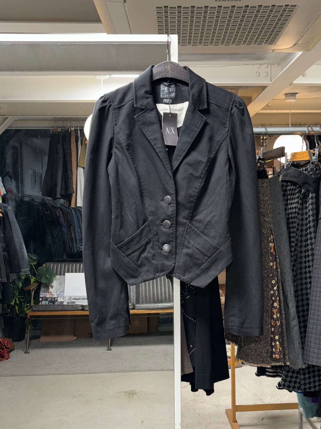 아르마니 익스체인지 데님 크롭 자켓 상품이미지1