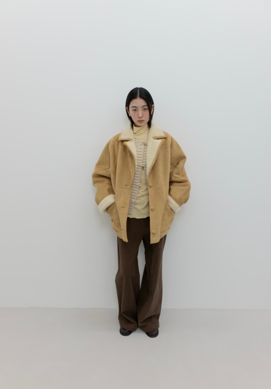 SHEARLING COAT / BEIGE 상품이미지2
