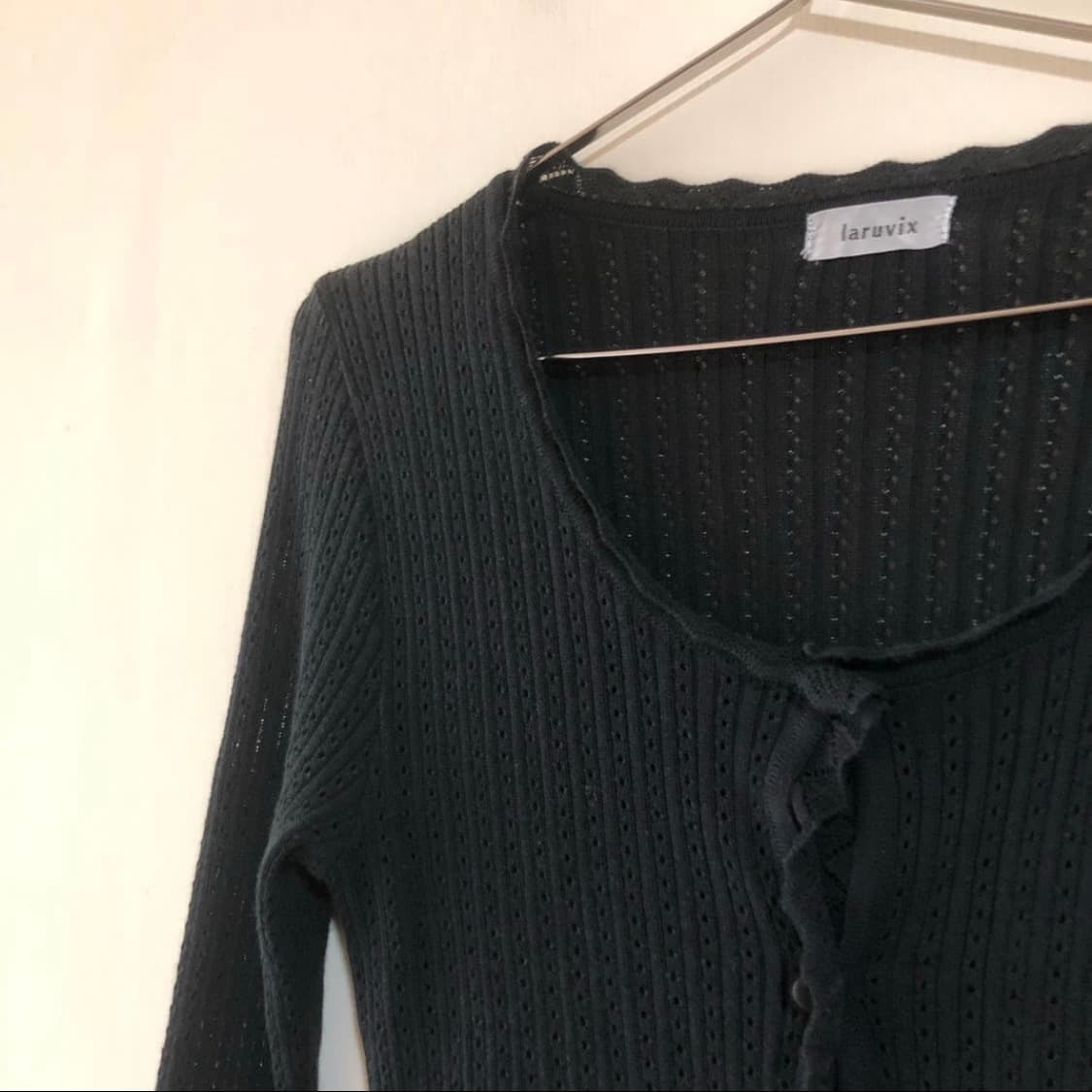 블랙 레이스 그런지 가디건 y2k 펑크 고딕 상품이미지2