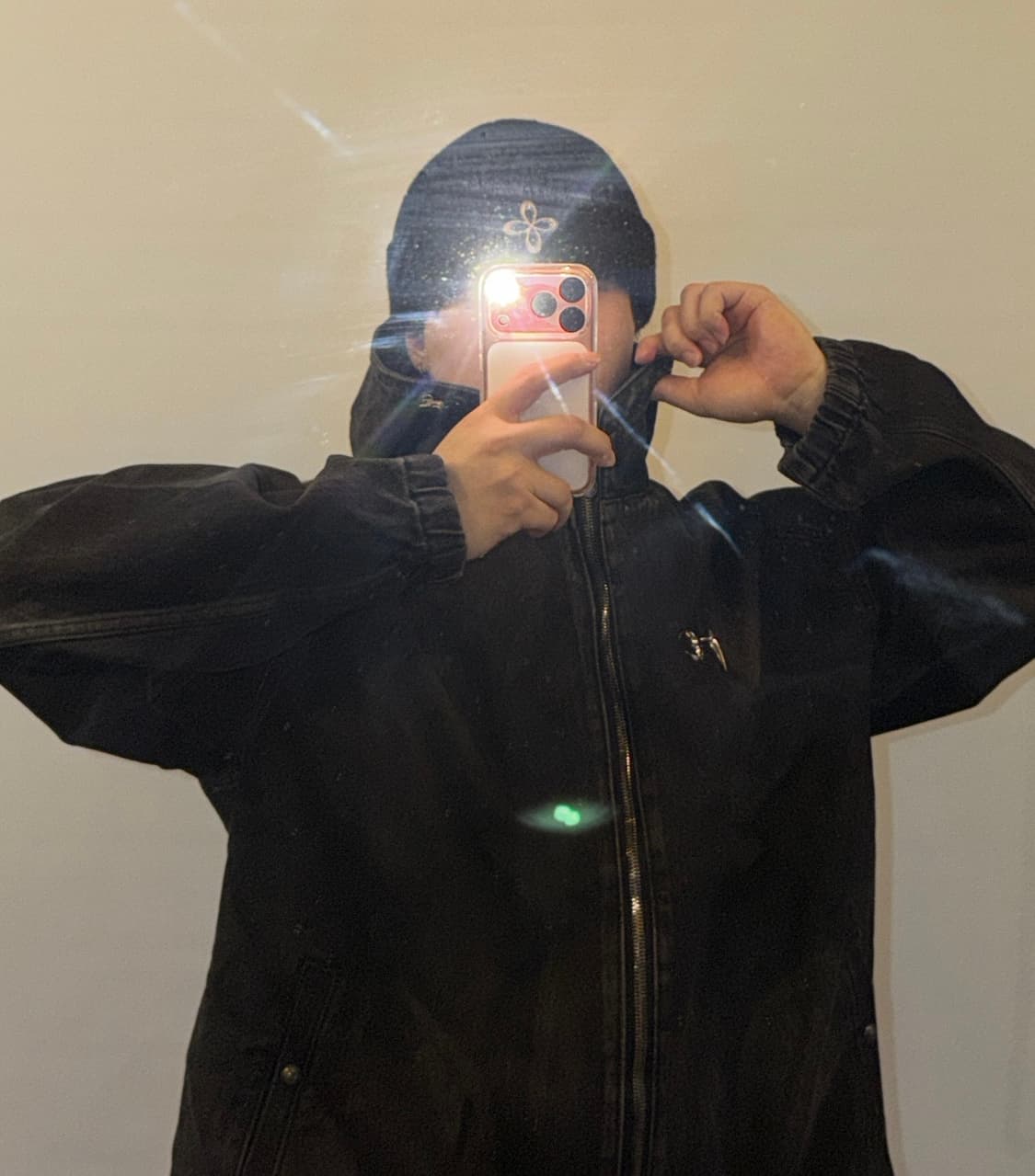 떠그클럽 블랙 데님 자켓 상품이미지1