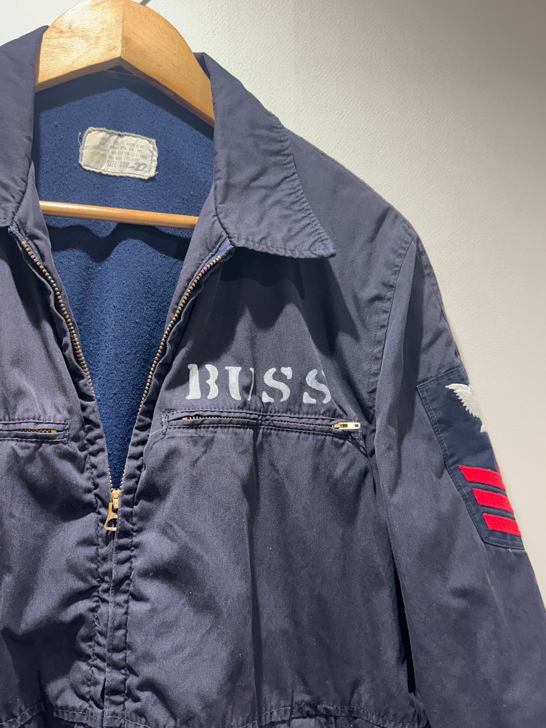 70s USN 미해군 유틸리티 자켓 40R 상품이미지2