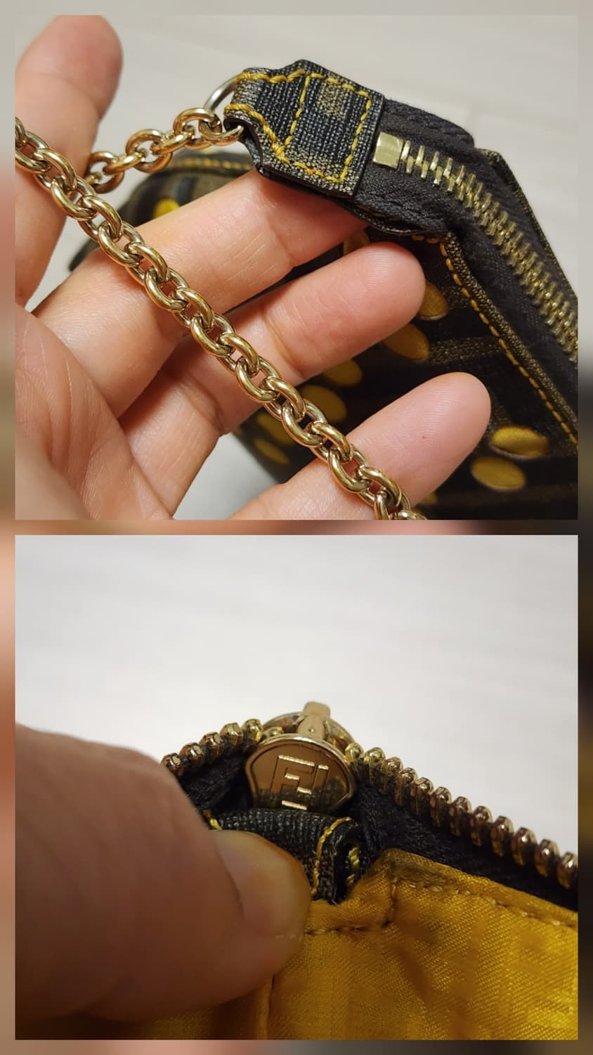 정품 펜디 미니 바게트 체인 숄더백 상품이미지4