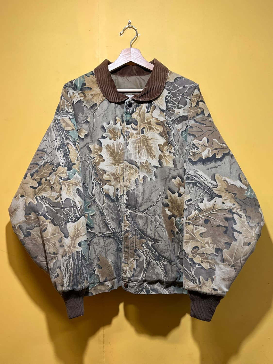 90's[2XL] USA 퀼팅 카모 봄버 빈티지 자켓 ADVANTAGE 상품이미지1