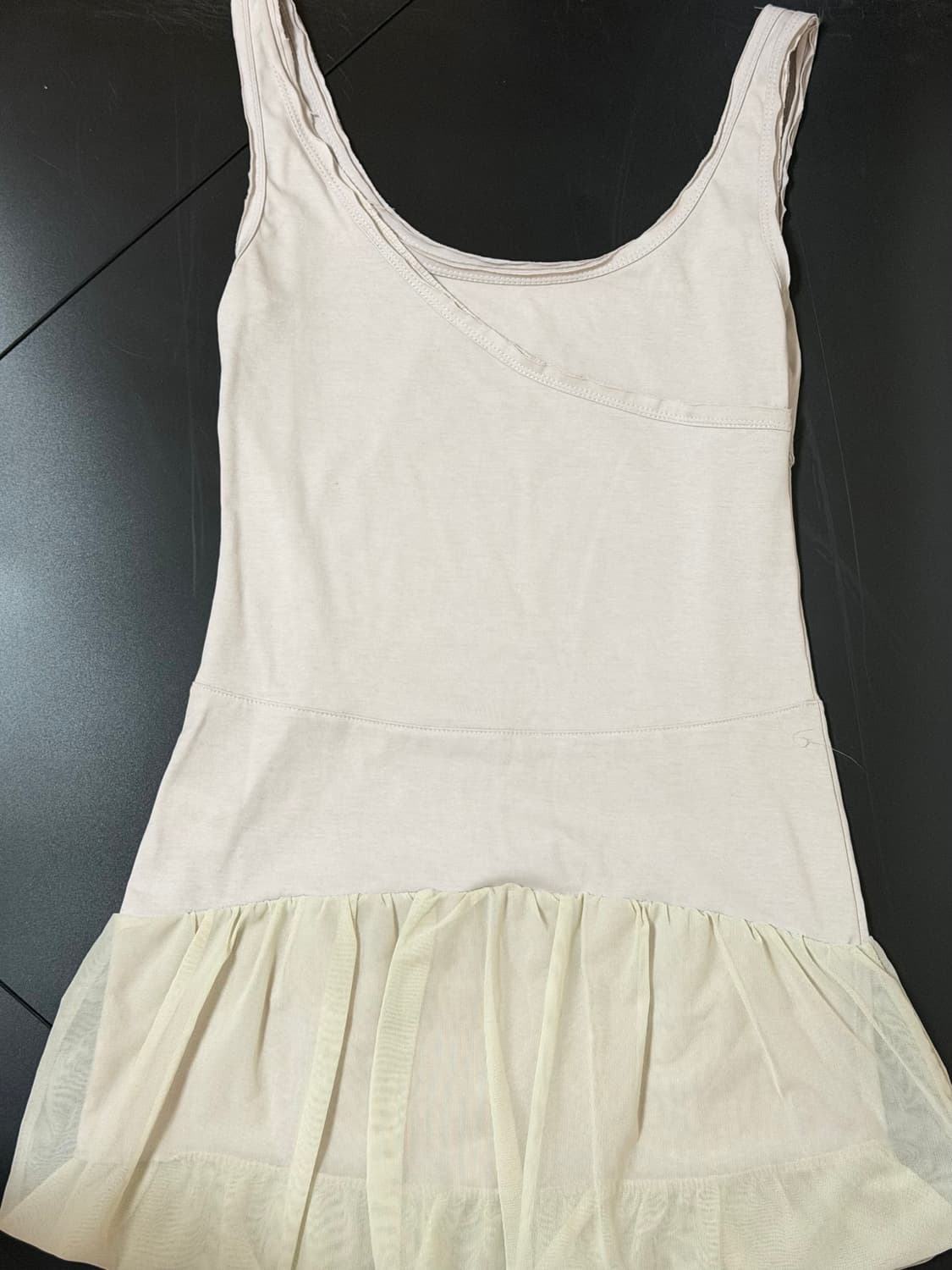 오호스 더블 레이어드 드레스 double layered dress 상품이미지3