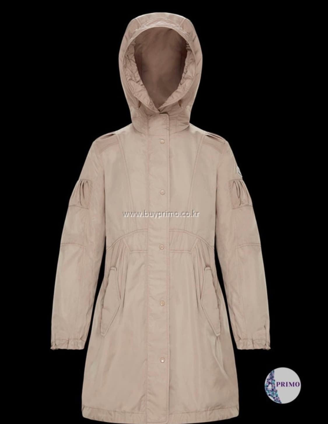 몽클레어 여성 베이지 후드 바람막이 자켓(4사이즈)정품 상품이미지1