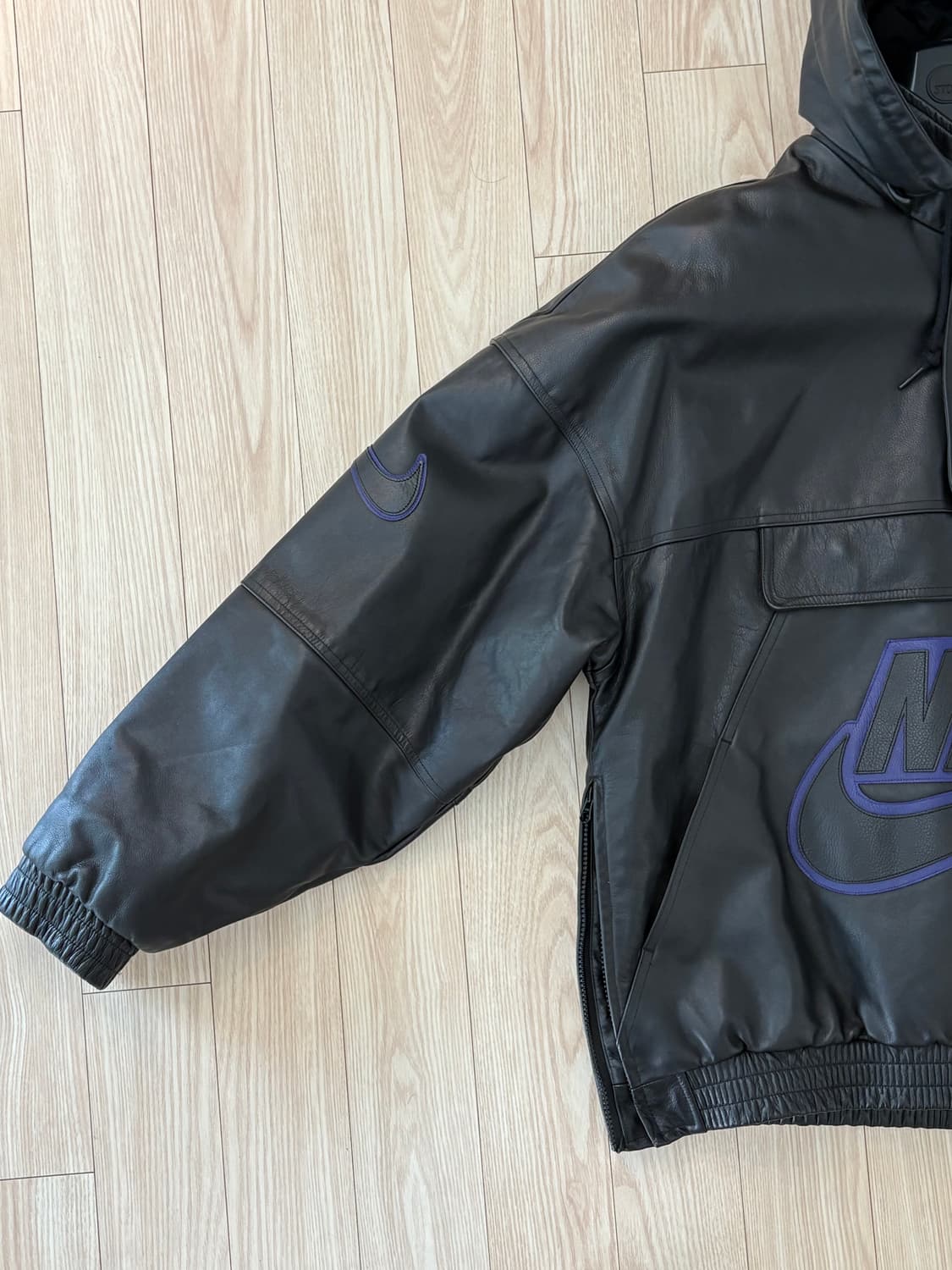 슈프림 x 나이키 레더 아노락 XL 상품이미지3