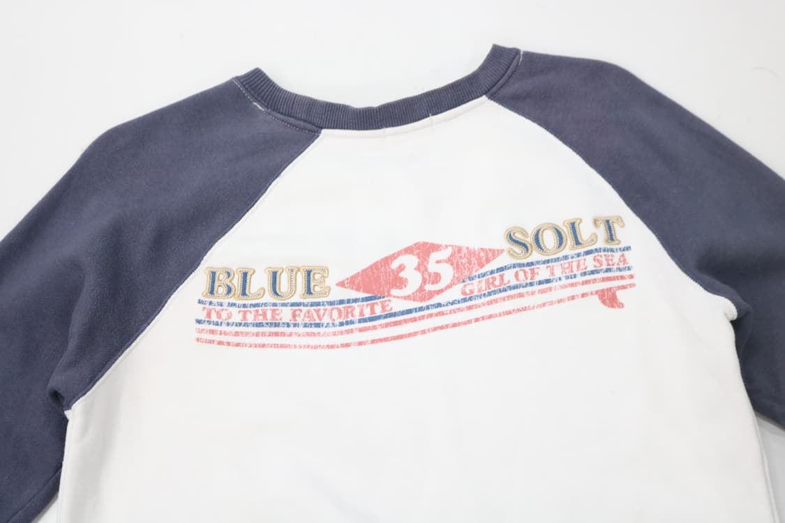 Blue Solt 빈티지 서프 그래픽 라글란 맨투맨 (L) 상품이미지8