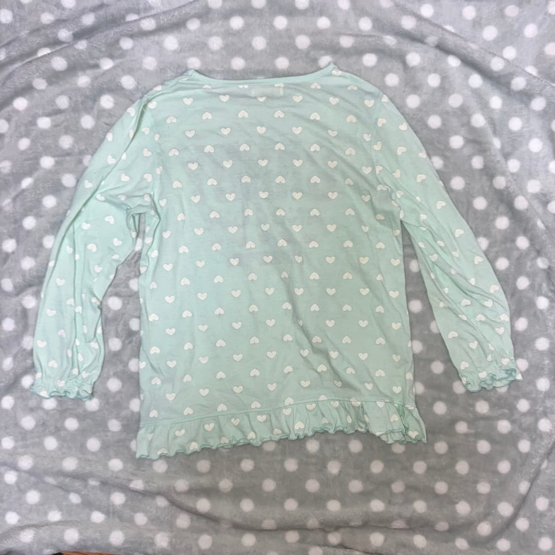 러블리 헤이세이 민트 롱슬리브 긴팔 티셔츠 로걀 상품이미지3