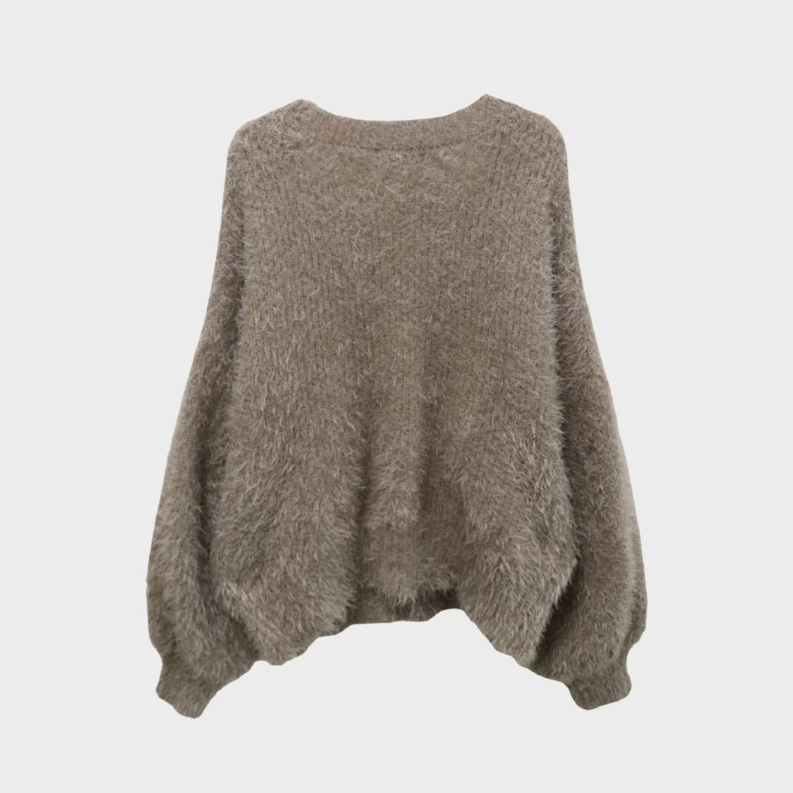 VIRGIEL 부클 브이넥 가디건 60891 상품이미지2