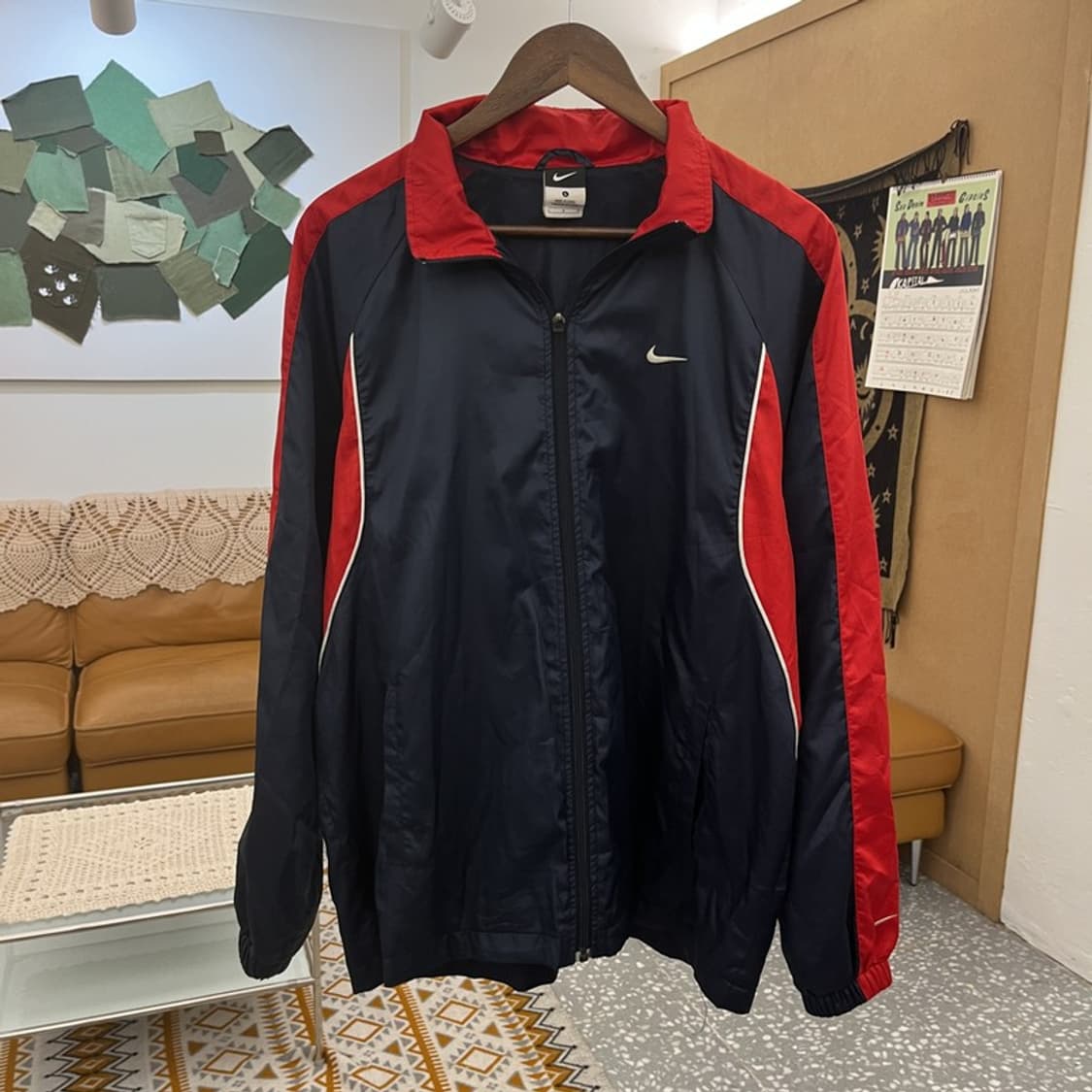 나이키 올드스쿨 레트로 배색 바람막이 자켓 L C10921 상품이미지3