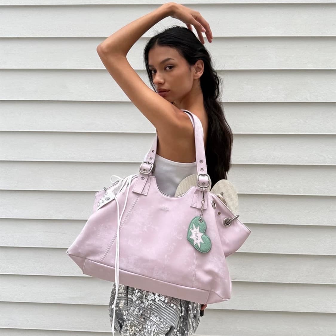 hieta becky bag (파우더핑크) 상품이미지2