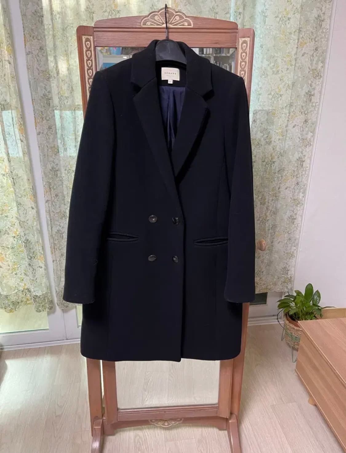 Sezane Johnson 세잔 존슨 블랙 코트_FR 40 상품이미지5