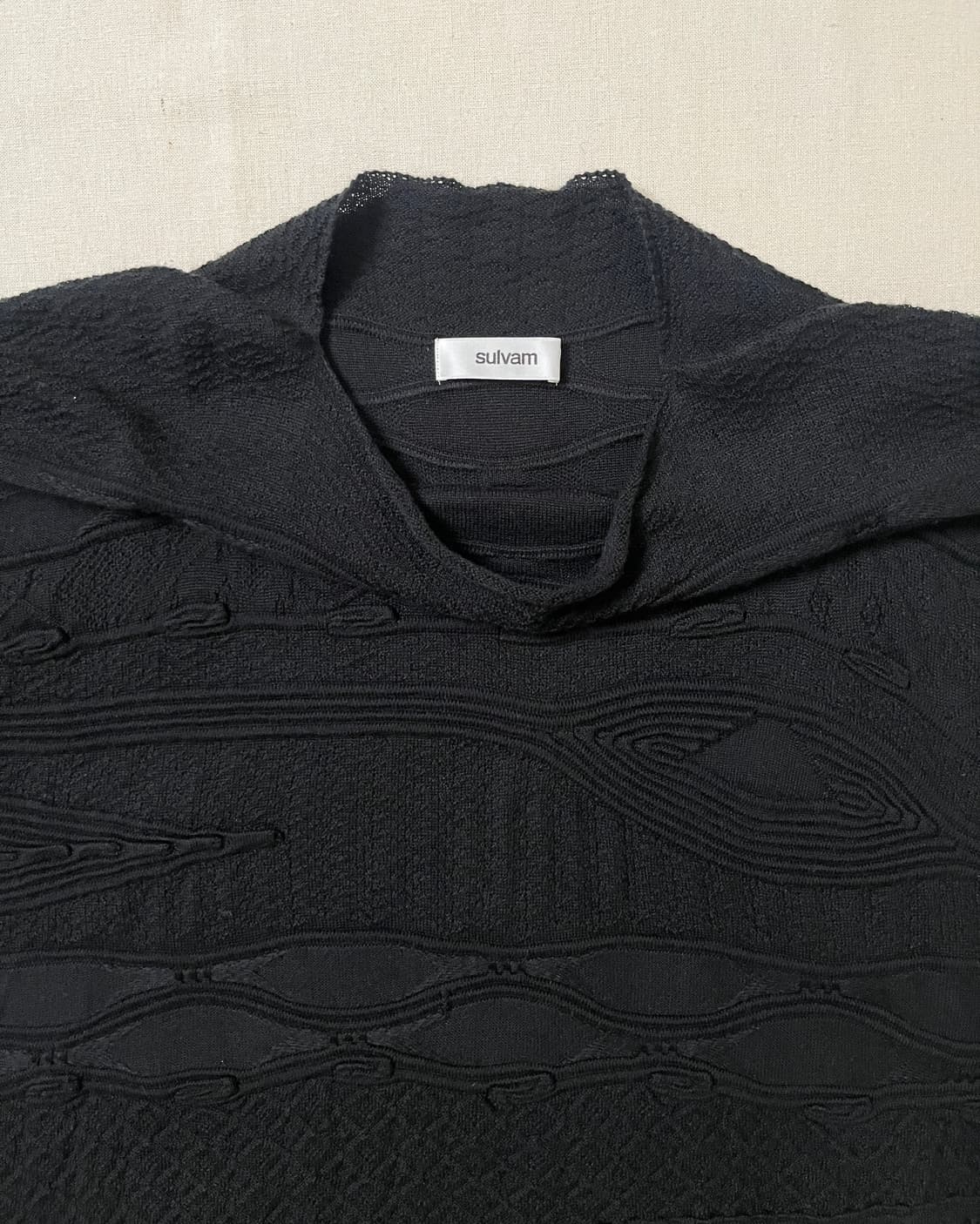 설밤 패턴 자가드 니트 sulvam 상품이미지8