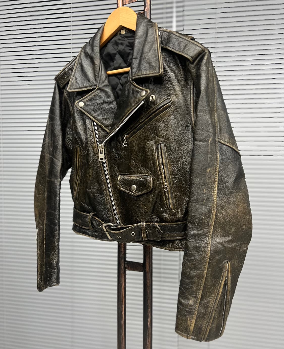 빈티지 더블 라이더 숏 자켓  상품이미지4