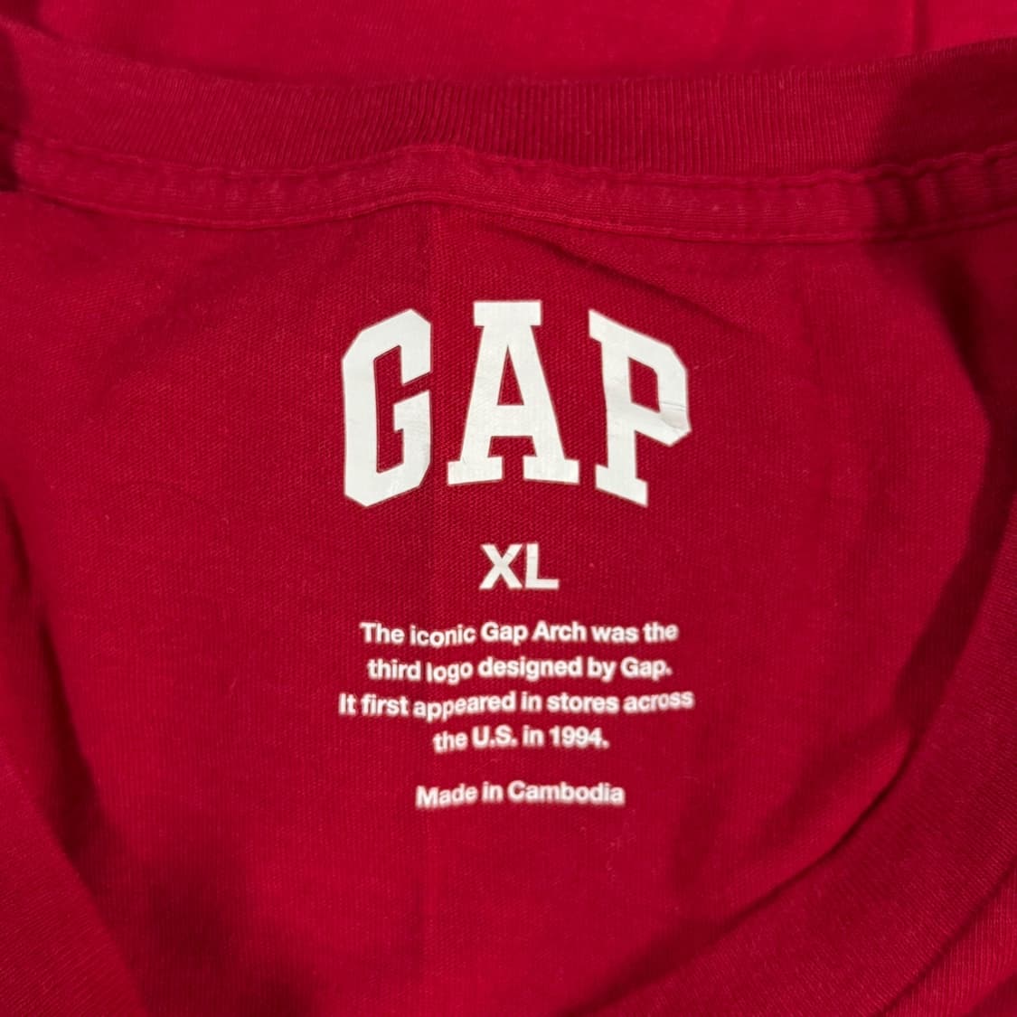 [XL] GAP 갭 코튼 라운드 반팔 티셔츠 상품이미지5