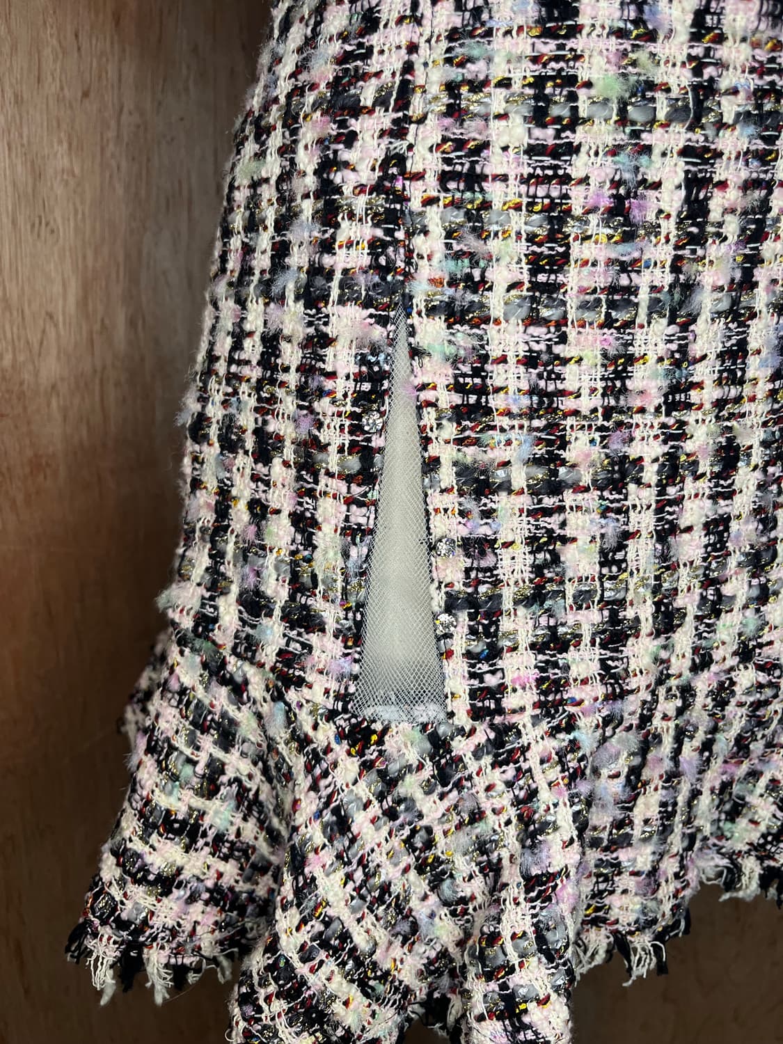 Sandy Liang Tweed mesh point dress 상품이미지5