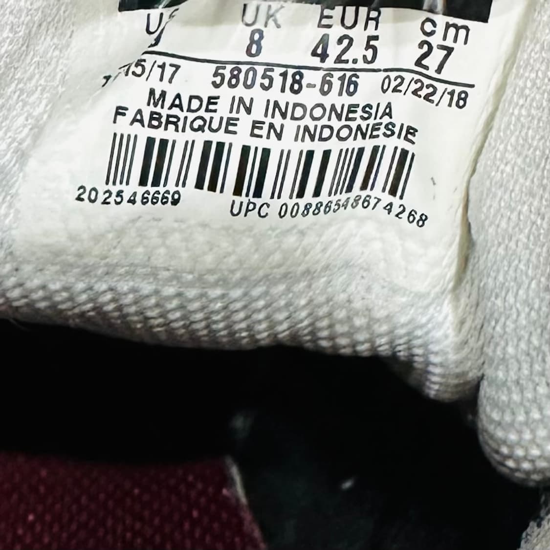 270) 나이키 운동화 남성 남자 신발 에어맥스 SC 버건디 상품이미지9