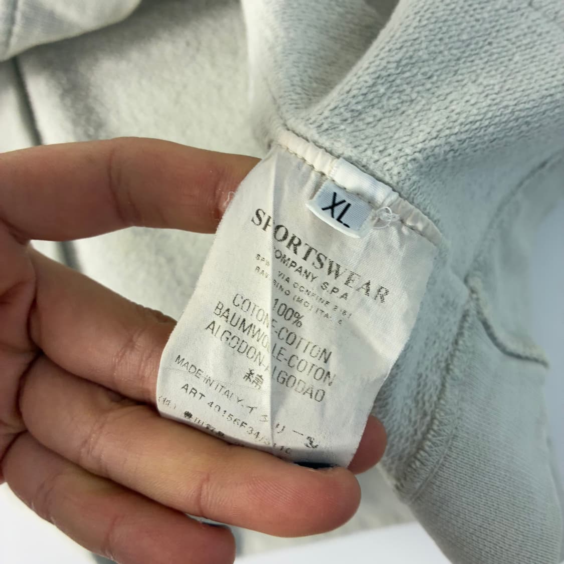 Stone island  스톤 아일랜드 90,s 와펜 코튼 스웨트 버튼  상품이미지10