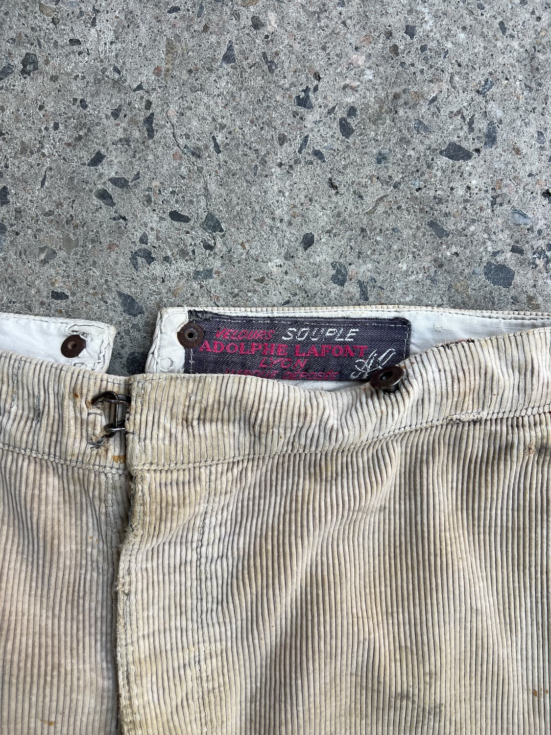 1940s Adolphe Lafont 프렌치 아돌프라퐁 코듀로이팬츠 상품이미지4
