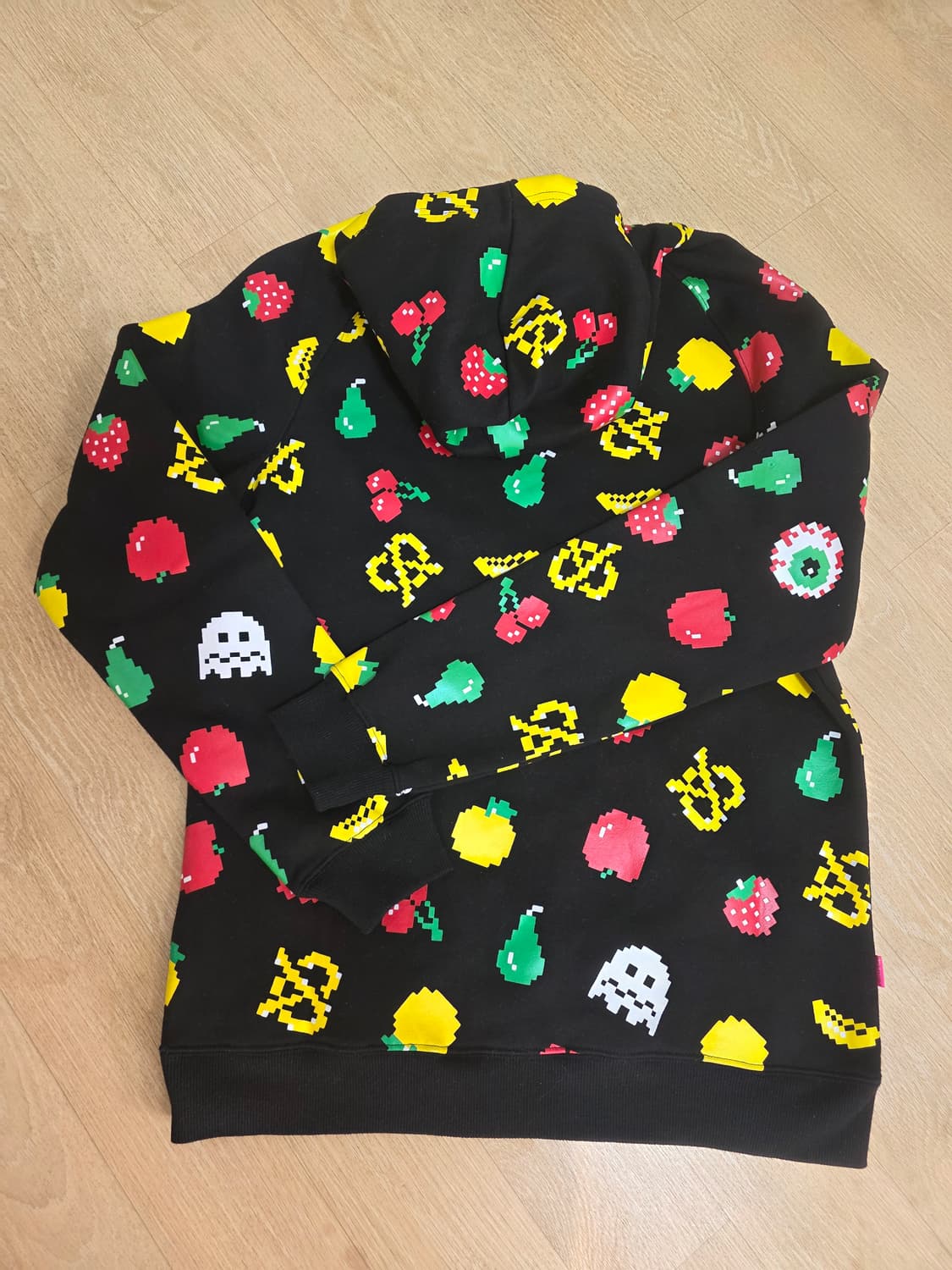 [미사용] MISHKA 미쉬카 픽셀 패턴 프린팅 후드티 S 상품이미지7