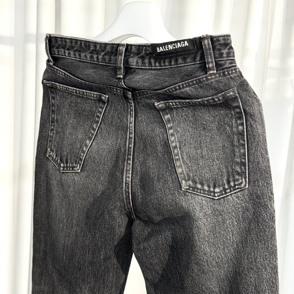 (30) 발렌시아가 빈티지 흑청 데님 팬츠 상품이미지6