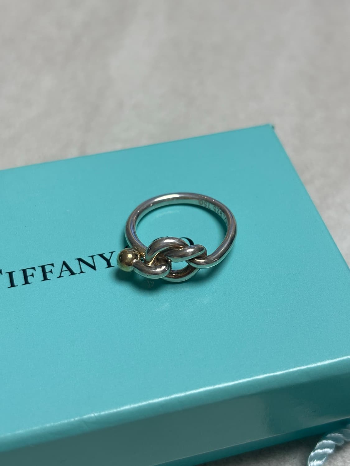 티파니앤코 러브노트 반지 실버 골드 상품이미지1