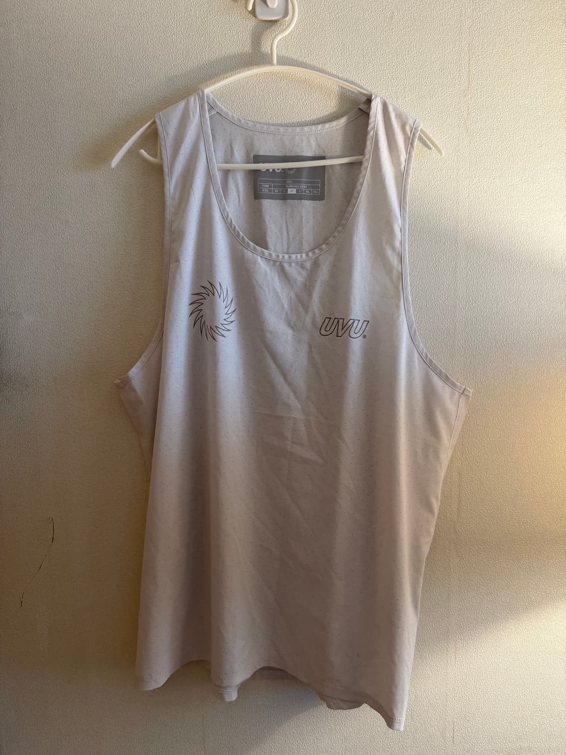uvu 러닝 베스트 화이트 M 상품이미지2