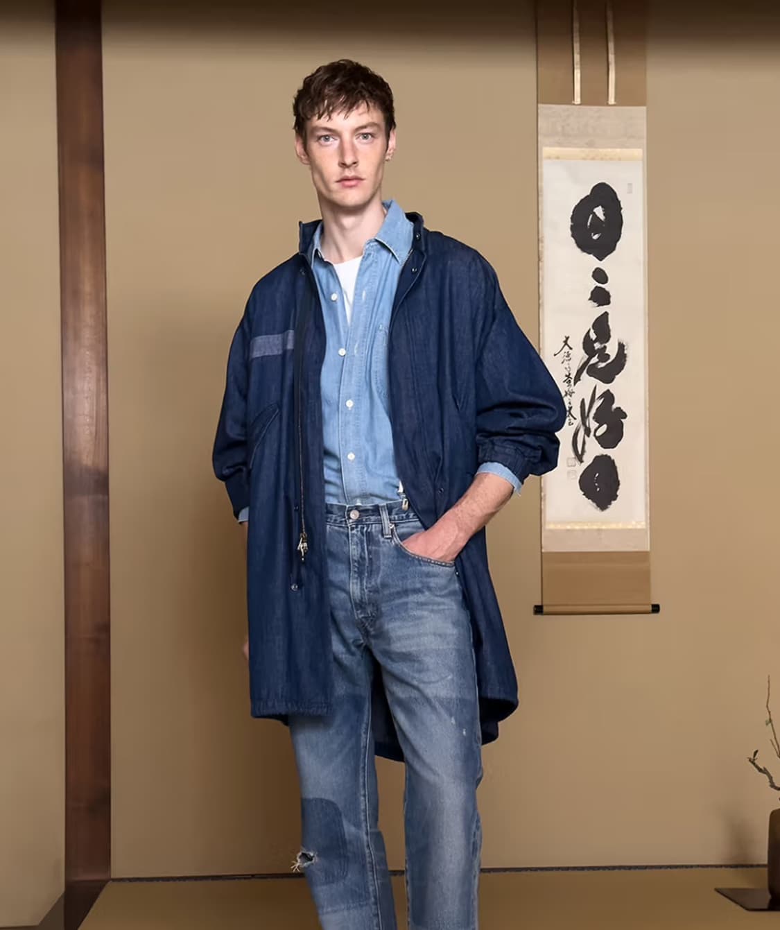 L 새제품) 리바이스 LT 블루탭 피쉬테일 파카 블루 마린 상품이미지7