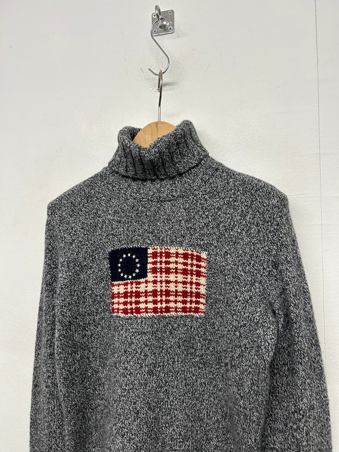 Jpn 폴로 랄프로렌 깃발 목폴라 니트 상품이미지2